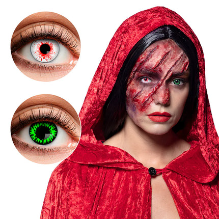 Feestbazaar Paar 3-maands duolenzen Bloody wolf