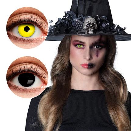 Feestbazaar Paar 3-maands duolenzen Crazy witch