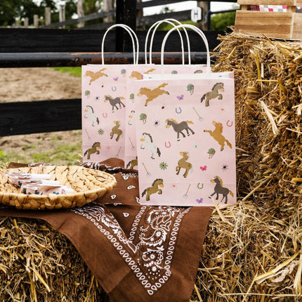 Feestbazaar Paard Uitdeeltasjes Happy Horses 27cm (6st)