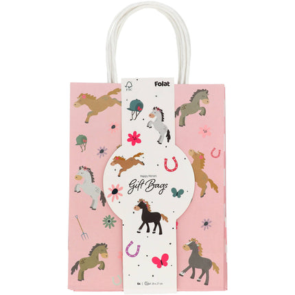 Feestbazaar Paard Uitdeeltasjes Happy Horses 27cm (6st)