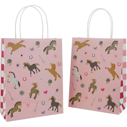 Feestbazaar Paard Uitdeeltasjes Happy Horses 27cm (6st)