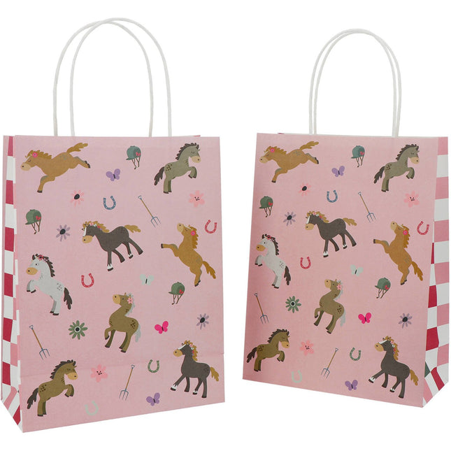 Feestbazaar Paard Uitdeeltasjes Happy Horses 27cm (6st)