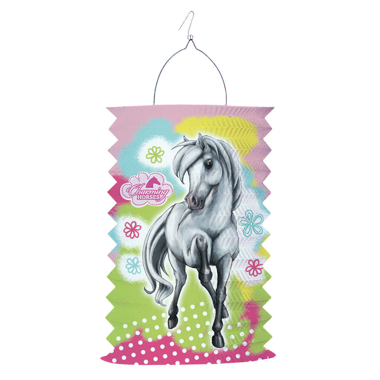 Feestbazaar Paarden Lampion 28cm