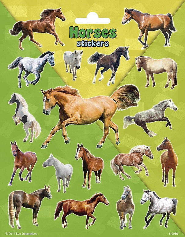 Feestbazaar Paarden Stickervel Set Horses