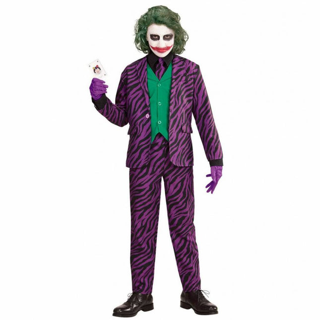 Feestbazaar Paars Classy Joker Jongen Kostuum