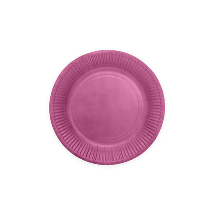Feestbazaar Paarse bordjes 18cm (20st)