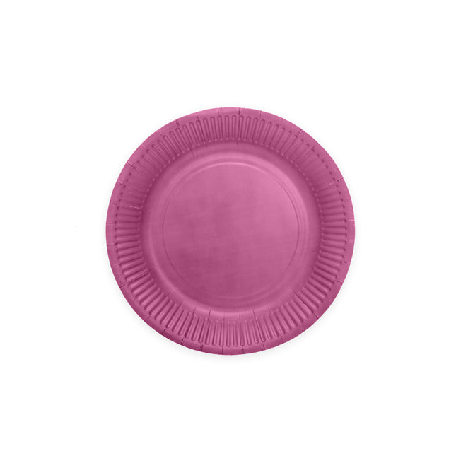Feestbazaar Paarse bordjes 18cm (20st)