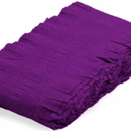 Feestbazaar Paarse Crepe Papier Slinger - 24 meter