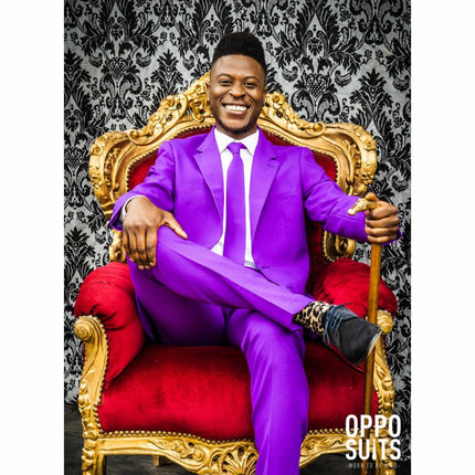 Feestbazaar Paarse maatpak Purple Prince
