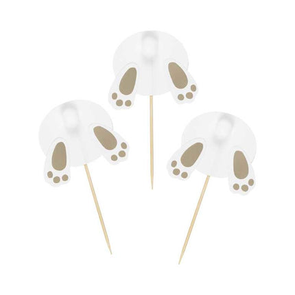 Feestbazaar Paashaas Cupcake Toppers (6st)
