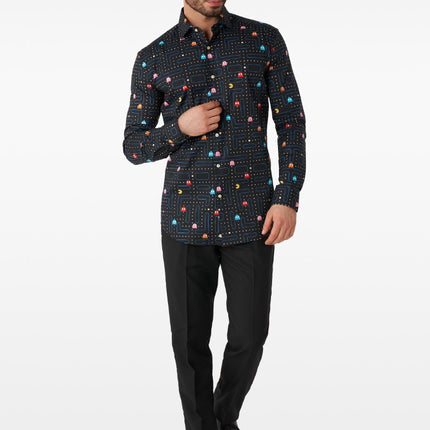 Feestbazaar Pac-Man Blouse Zwart Heren Opposuits