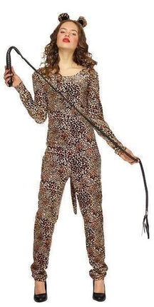 Feestbazaar Panter Jumpsuit Plush Dames