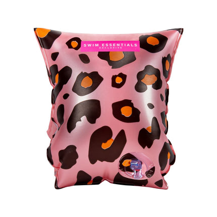 Feestbazaar Panterprint Baby zwembandjes Rosé Goud 0-2 jaar