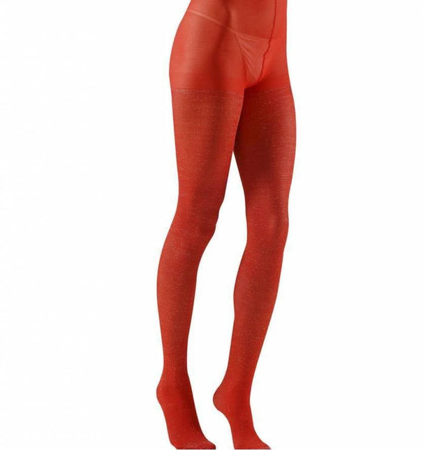 Feestbazaar Panty 40den glitter rood