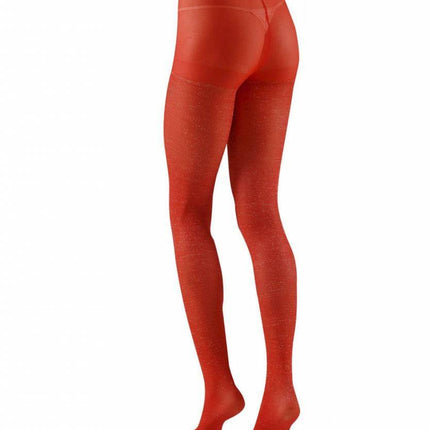 Feestbazaar Panty 40den glitter rood