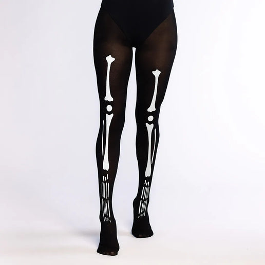 Feestbazaar Panty Bones Zwart Dames