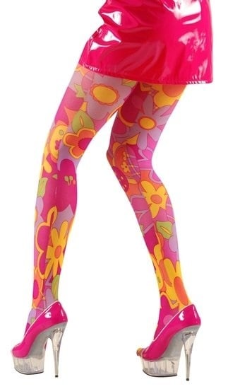 Feestbazaar Panty Flower Power