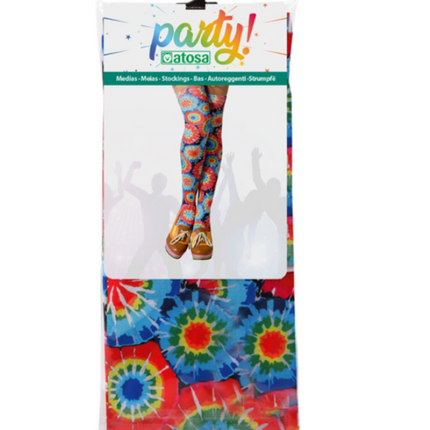 Feestbazaar Panty Hippie Multicolor 60's