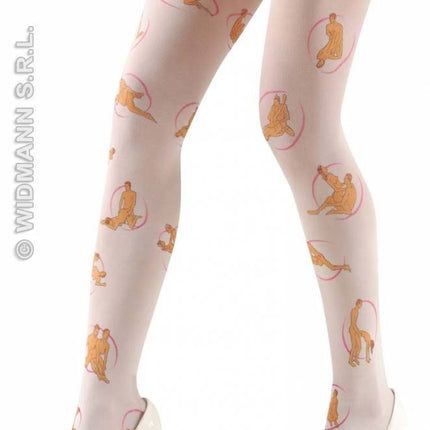 Feestbazaar Panty kamasutra wit