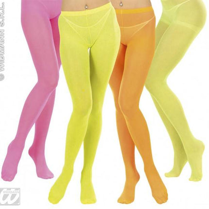 Feestbazaar Panty neon kleur