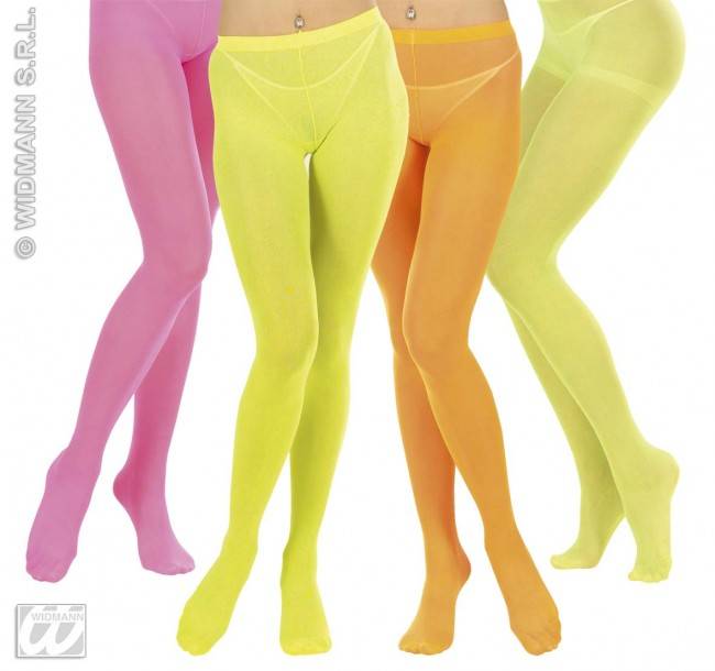 Feestbazaar Panty neon kleur