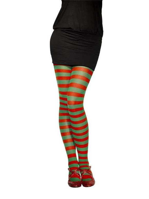 Feestbazaar Panty rood/groen