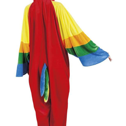 Feestbazaar Papegaai pak man/vrouw pluche