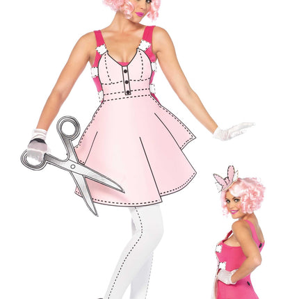 Feestbazaar Paper Doll kostuum