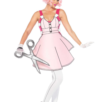 Feestbazaar Paper Doll kostuum