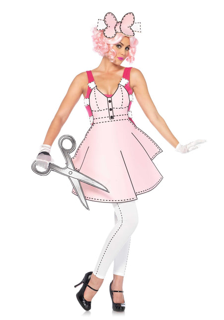 Feestbazaar Paper Doll kostuum
