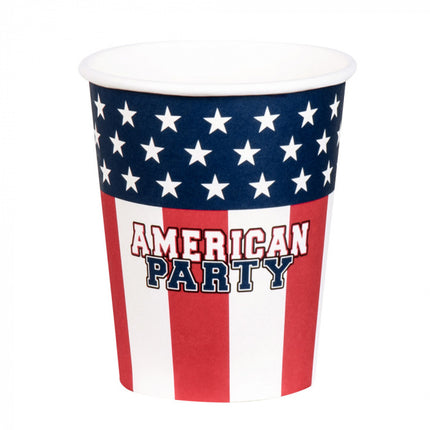 Feestbazaar Papieren Bekertjes American Party (10st)