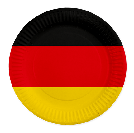 Feestbazaar Papieren Borden Duitsland 23cm (8st)