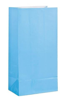 Feestbazaar Papieren Giftbags Blauw (12st)