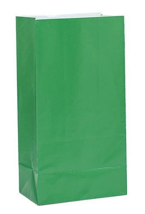 Feestbazaar Papieren Giftbags Groen (12st)