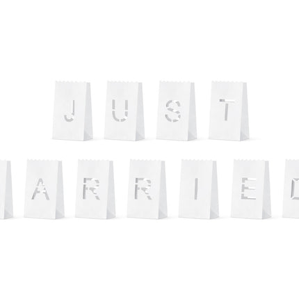 Feestbazaar Papieren Lantaarns Just Married