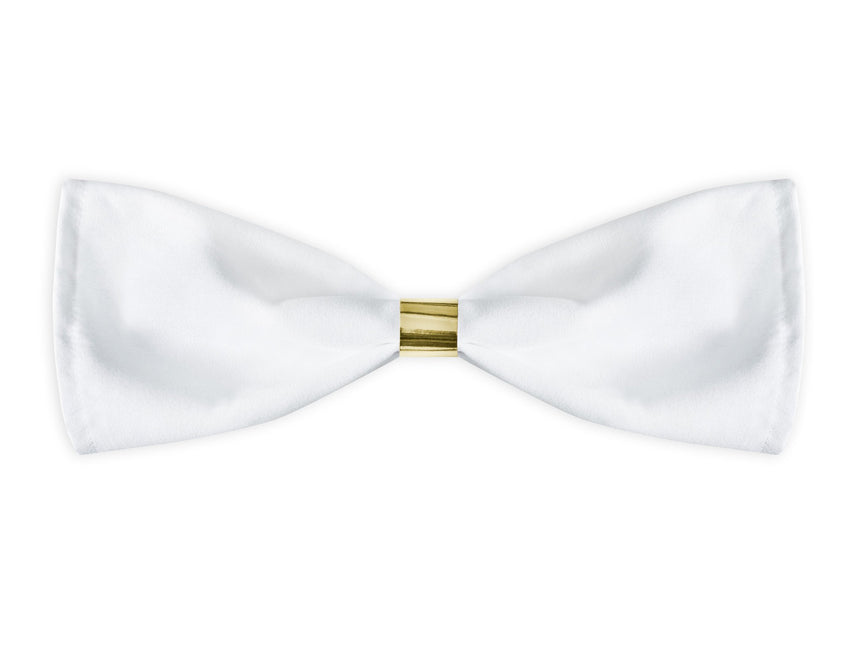 Feestbazaar Papieren Servetringen Metallic Wit/Goud (10st)
