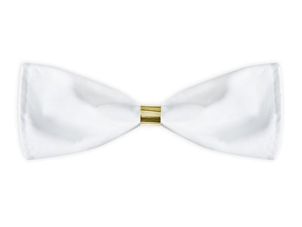 Feestbazaar Papieren Servetringen Metallic Wit/Goud (10st)