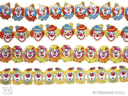 Feestbazaar Papieren slinger Clown (1st)