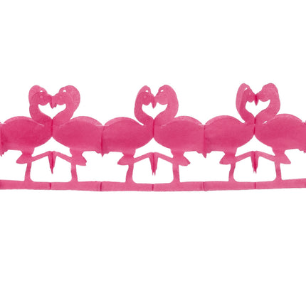 Feestbazaar Papieren Slinger Flamingo (2.5m)