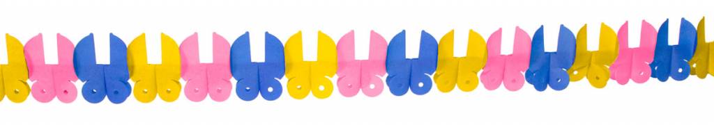 Feestbazaar Papieren slinger wieg babyshower