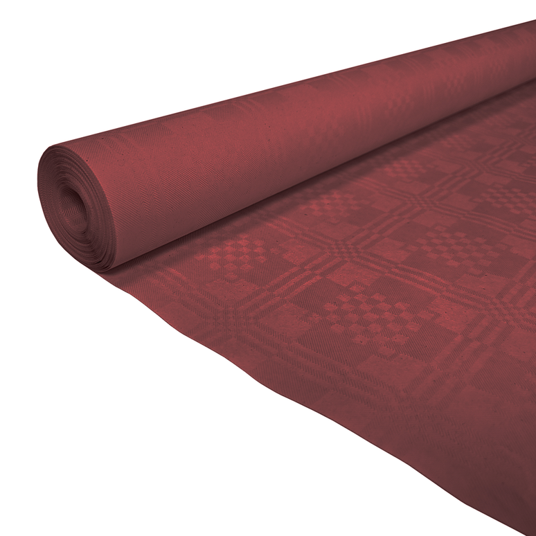 Feestbazaar Papieren Tafelkleed Bordeaux Rood  (1,19x8m)