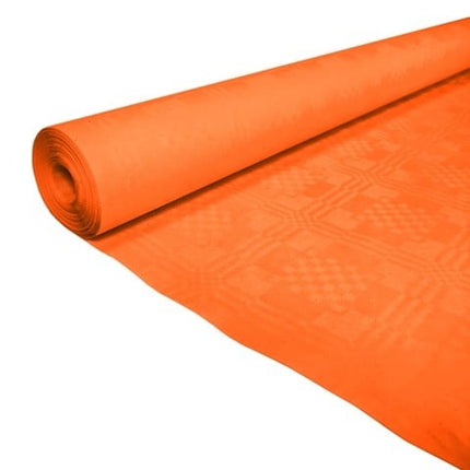 Feestbazaar Papieren Tafelkleed Oranje  (1,19x8m)