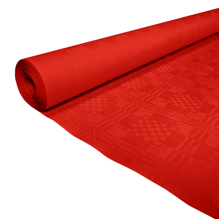 Feestbazaar Papieren Tafelkleed Rood (1,19x8m)