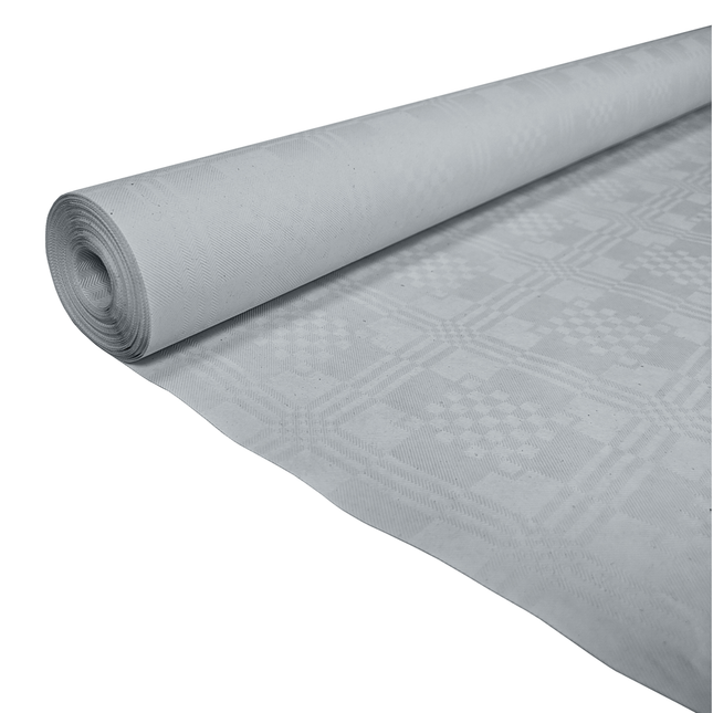 Feestbazaar Papieren Tafelkleed Zilver (1,19x6m)