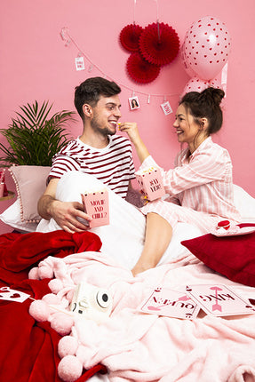Feestbazaar Papieren Waaiers Set Rood 3-delig