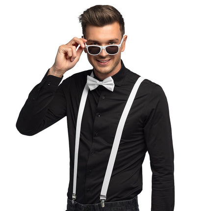 Feestbazaar Party Accessoireset Stijlvol Wit 3-Delig
