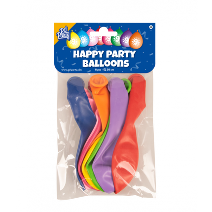 Feestbazaar Party Ballonnen Hoera 9 Jaar - 8 Stuks