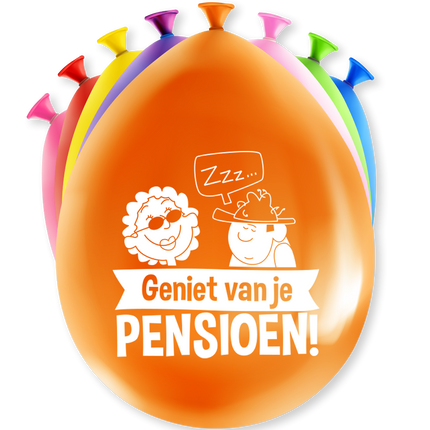 Feestbazaar Party ballonnen Pensioen Mix Kleuren