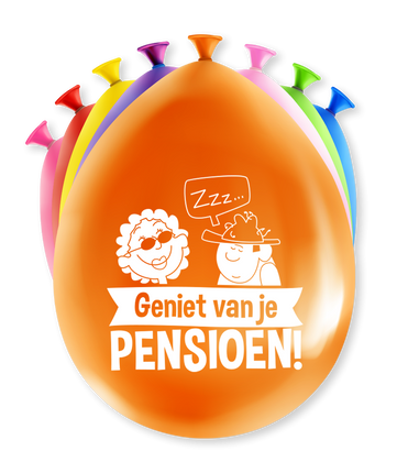Feestbazaar Party ballonnen Pensioen Mix Kleuren