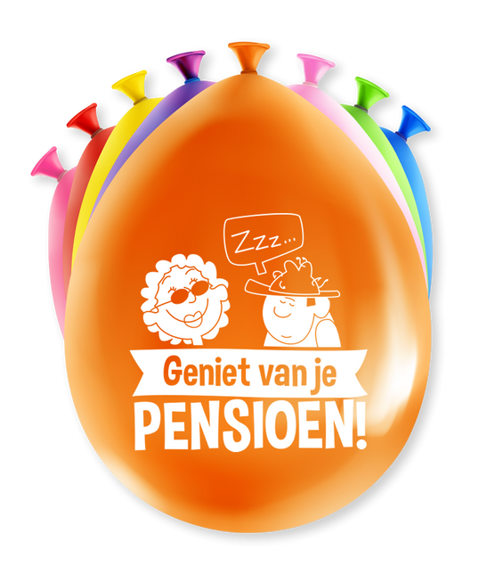 Feestbazaar Party ballonnen Pensioen Mix Kleuren